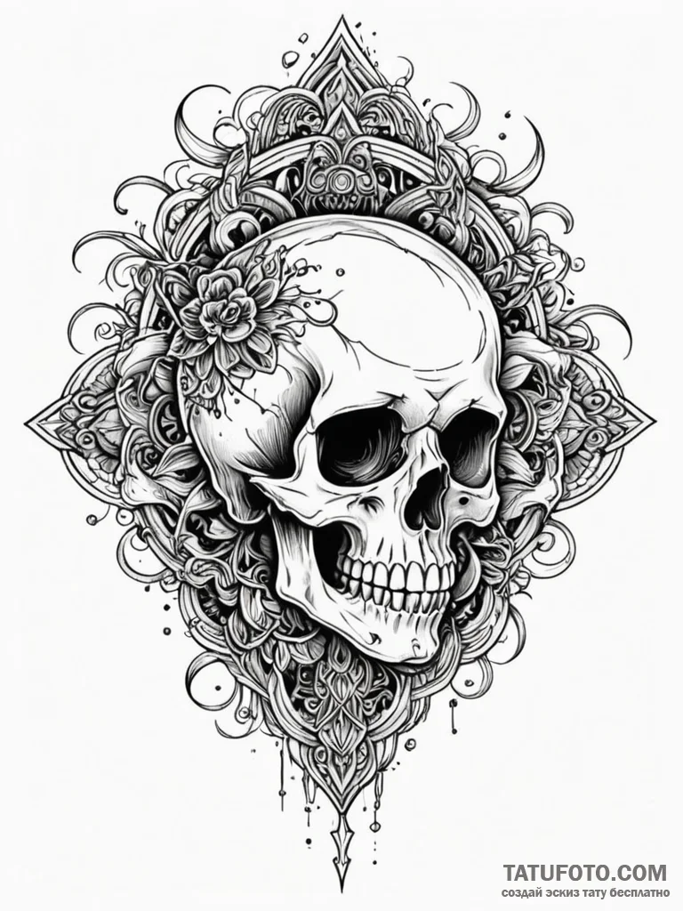Nuke detonating, the mushroom cloud forming a... - эскиз тату (№1752590607_0, 15.07.2025 14:43) — Tatufoto.com