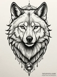 Wolf grin, tattoo flash sheet design, black a... - эскиз тату (№1752591461_0, 15.07.2025 14:57) — Tatufoto.com