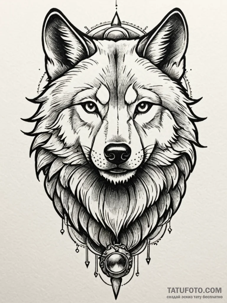 Wolf grin, tattoo flash sheet design, black a... - эскиз тату (№1752591461_0, 15.07.2025 14:57) — Tatufoto.com