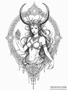 Mythology, folklore & fantasy - эскиз тату (№1752593076_0, 15.07.2025 15:24) — Tatufoto.com