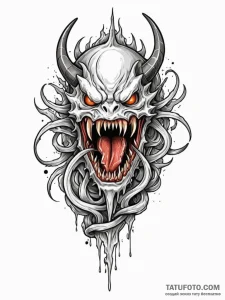 Abyssal blade devouring light, tattoo flash s... - эскиз тату (№1752595866_0, 15.07.2025 16:11) — Tatufoto.com