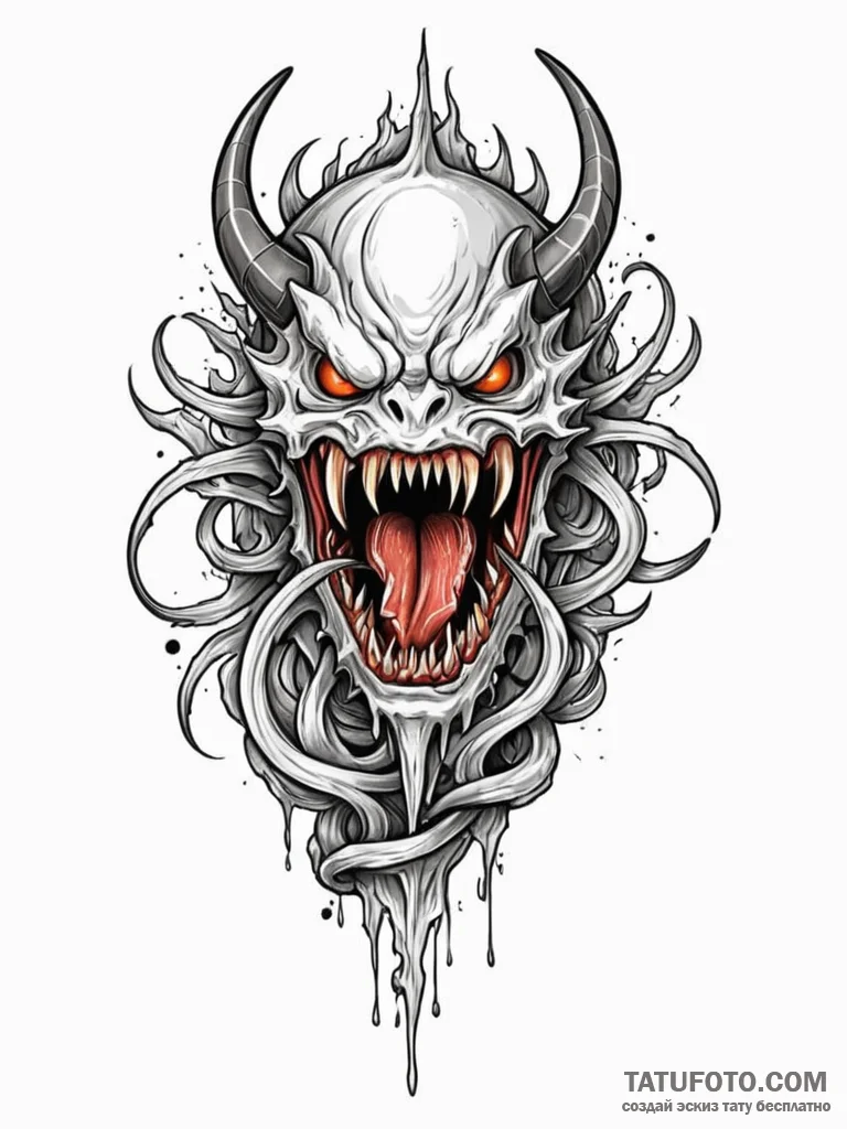Abyssal blade devouring light, tattoo flash s... - эскиз тату (№1752595866_0, 15.07.2025 16:11) — Tatufoto.com