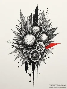 A detailed blackboard eraser, cleaning,, ink... - эскиз тату (№1752596973_0, 15.07.2025 16:29) — Tatufoto.com