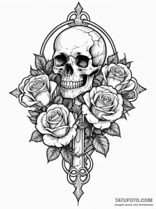 Iron chalice filled with shadows, tattoo flas... - эскиз тату (№1752598239_0, 15.07.2025 16:50) — Tatufoto.com