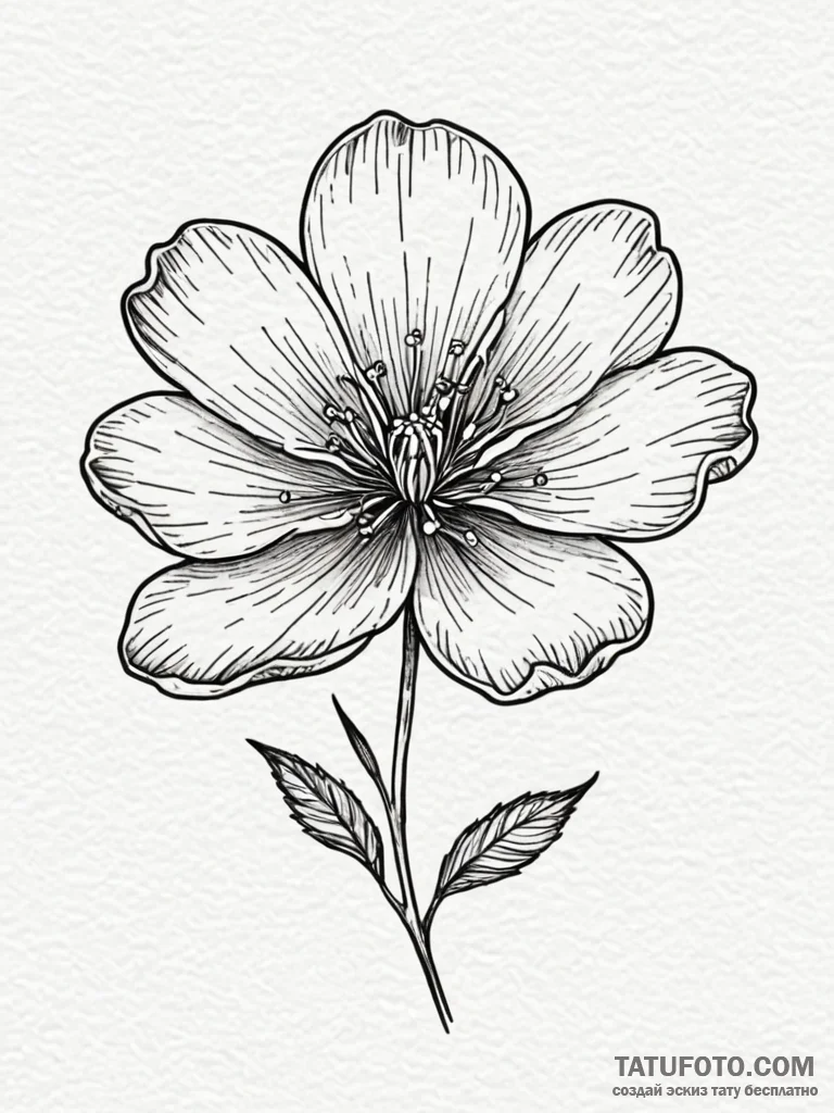 X-ray of a flower, showing its delicate inner... - эскиз тату (№1752611891_0, 15.07.2025 20:38) — Tatufoto.com