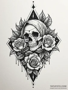 Twilight flames tearing through veil, tattoo... - эскиз тату (№1752614492_0, 15.07.2025 21:21) — Tatufoto.com