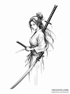 Katana - эскиз тату (№1752617009_0, 15.07.2025 22:03) — Tatufoto.com