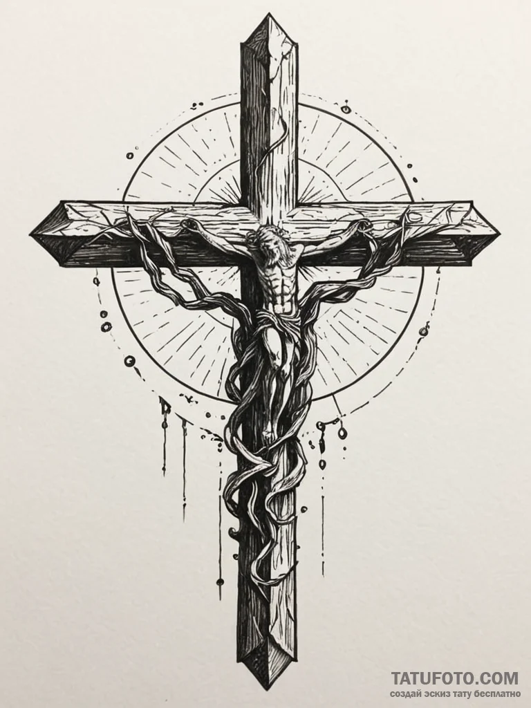 Bifrost bridge, artistic tattoo sketch, detai... - эскиз тату (№1752617761_0, 15.07.2025 22:16) — Tatufoto.com