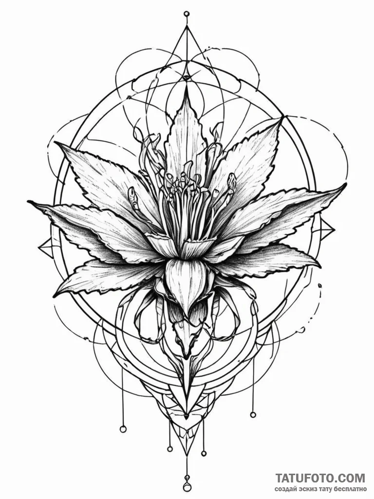 Venus flytrap with teeth of metal, snapping s... - эскиз тату (№1752617844_0, 15.07.2025 22:17) — Tatufoto.com