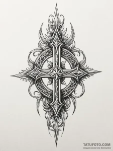 Rune-forged blade crowned in frost, tattoo dr... - эскиз тату (№1752619012_0, 15.07.2025 22:36) — Tatufoto.com