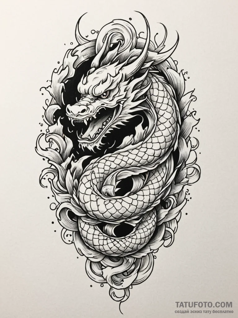A powerful braided rope, strong,, artistic ta... - эскиз тату (№1752620679_0, 15.07.2025 23:04) — Tatufoto.com