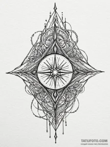 Oracle reading futures in a pool of ink, arti... - эскиз тату (№1752621178_0, 15.07.2025 23:12) — Tatufoto.com