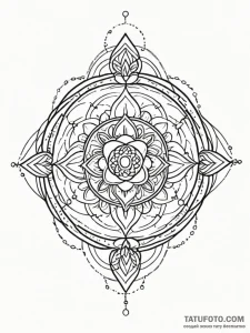 Sailor's knot tied in a delicate, golden rope... - эскиз тату (№1752621930_0, 15.07.2025 23:25) — Tatufoto.com