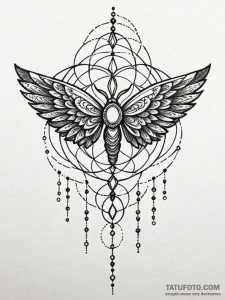 Animated wings bound in chains, tattoo drawin... - эскиз тату (№1752622347_0, 15.07.2025 23:32) — Tatufoto.com