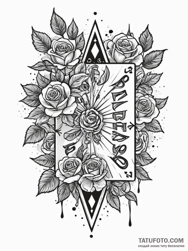 Backgammon board with a decisive final move,... - эскиз тату (№1752622430_0, 15.07.2025 23:33) — Tatufoto.com