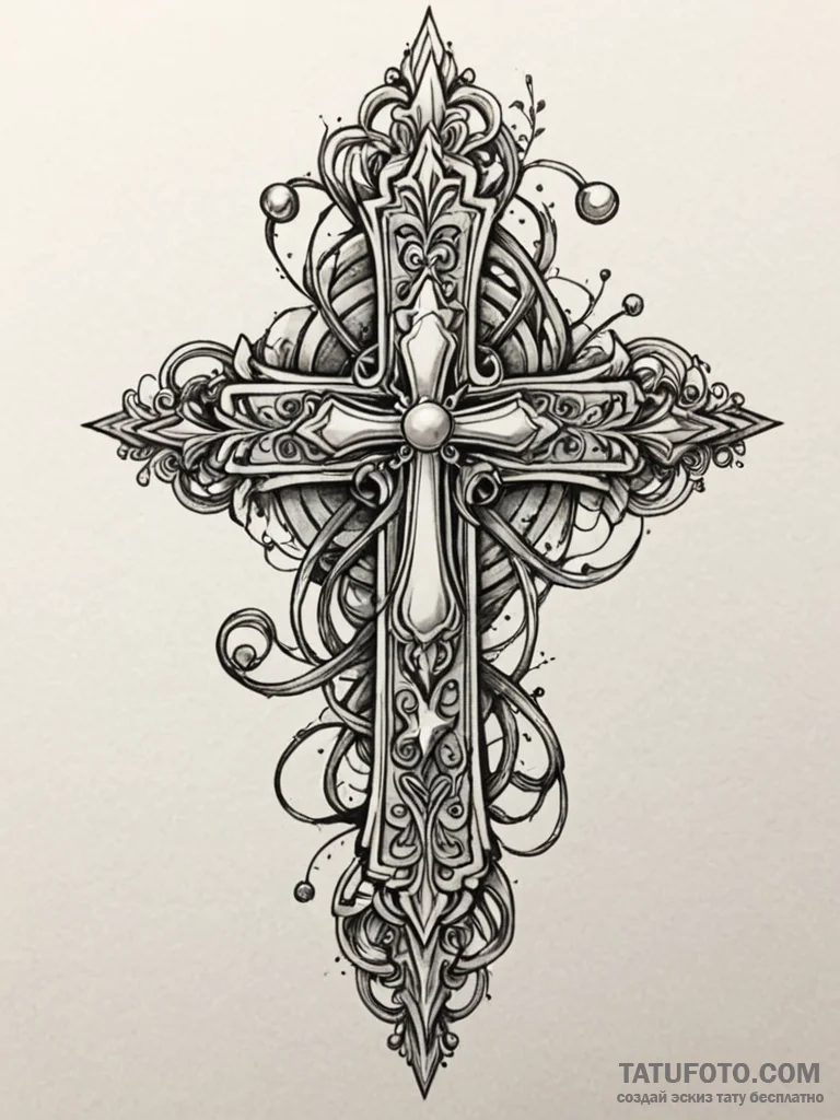 Pearl bracelet beneath iron roots, tattoo fla... - эскиз тату (№1752625185_0, 16.07.2025 00:19) — Tatufoto.com
