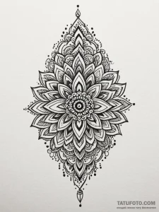 Indian, tattoo drawing outline, on a clean wh... - эскиз тату (№1752627692_0, 16.07.2025 01:01) — Tatufoto.com