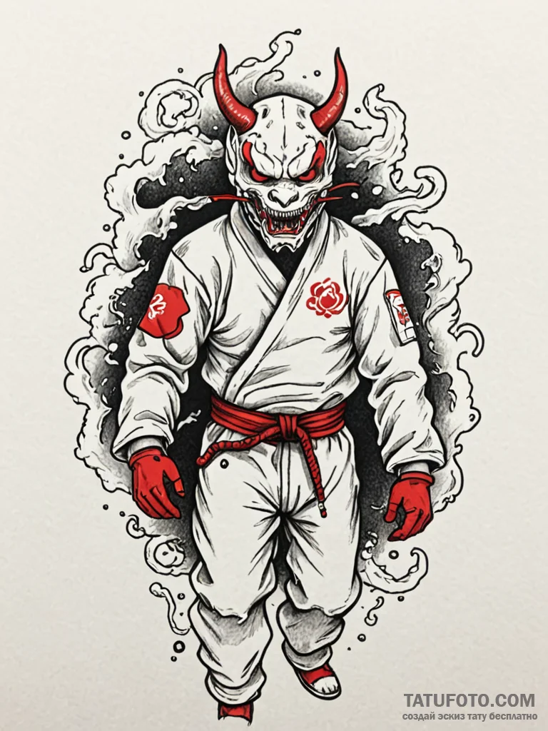 Hazmat suit, helmet cracked, revealing a skul... - эскиз тату (№1752633880_0, 16.07.2025 02:44) — Tatufoto.com