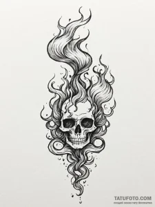 дым - эскиз тату (№1752643815_0, 16.07.2025 05:30) — Tatufoto.com