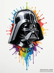 дарт вейдер:, tattoo sketch design, vibrant c... - эскиз тату (№1752648820_0, 16.07.2025 06:53) — Tatufoto.com