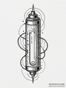Tattoo sketch a glowing energy cell or batter... - эскиз тату (№1752649796_0, 16.07.2025 07:09) — Tatufoto.com
