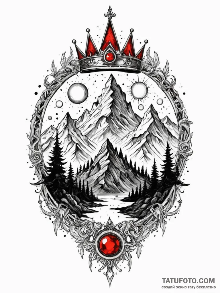 A minimalist tattoo of the three peaks of mor... - эскиз тату (№1752651589_0, 16.07.2025 07:39) — Tatufoto.com
