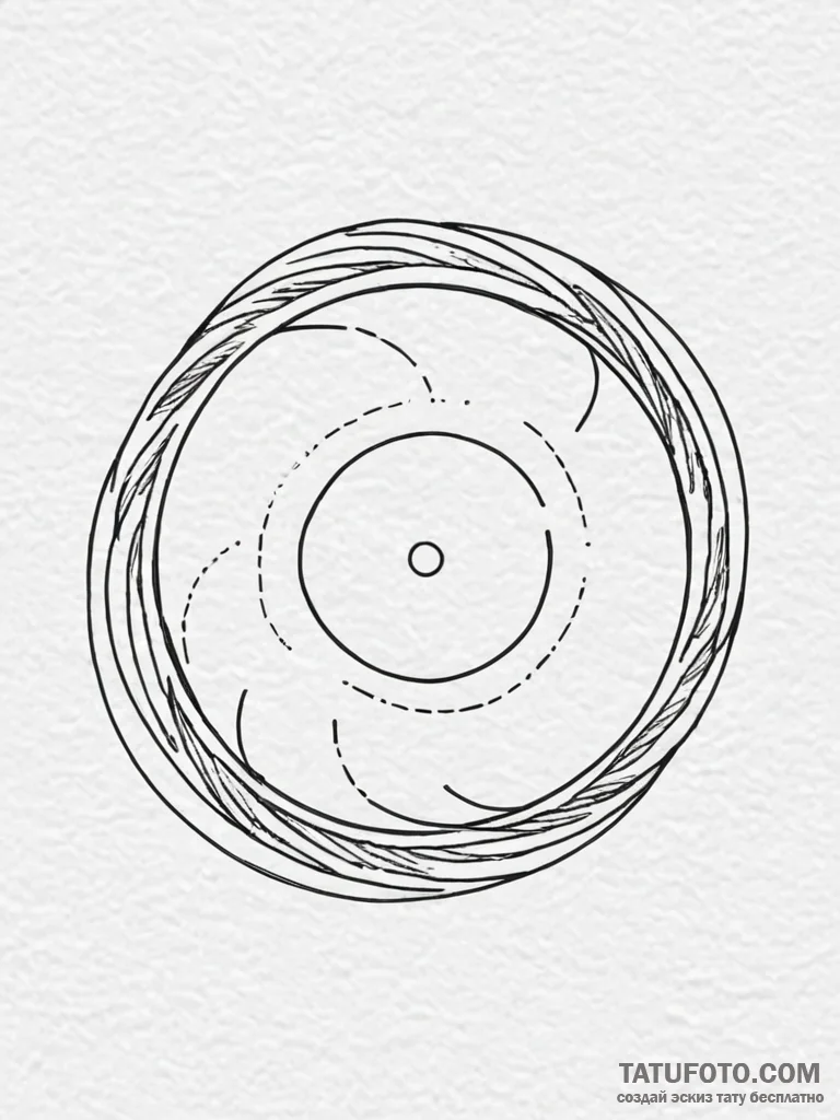 Tattoo sketch 'loading...' with a minimalist... - эскиз тату (№1752651752_0, 16.07.2025 07:42) — Tatufoto.com