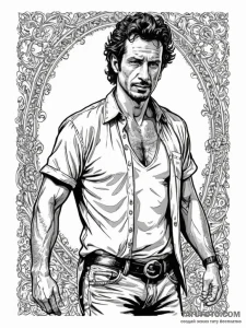 A sketch of dr. ian malcolm, with his iconic... - эскиз тату (№1752653386_0, 16.07.2025 08:09) — Tatufoto.com