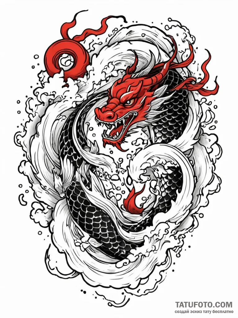 Tattoo sketch gemini faces dissolving into a... - эскиз тату (№1752658494_0, 16.07.2025 09:34) — Tatufoto.com