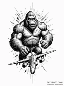 A graphic novel panel of major t. j. "king" k... - эскиз тату (№1752660313_0, 16.07.2025 10:05) — Tatufoto.com