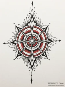 Tattoo design a stylized power core, radiatin... - эскиз тату (№1752661575_0, 16.07.2025 10:26) — Tatufoto.com