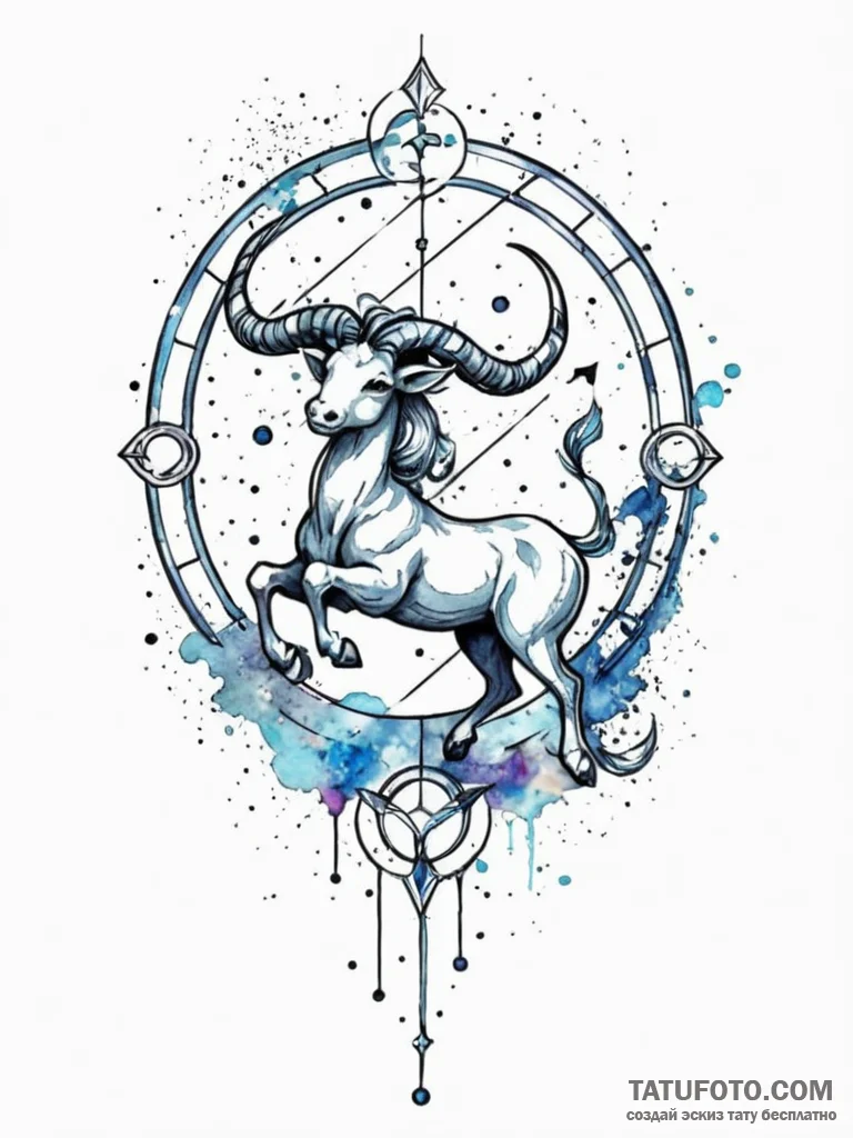 Sagittarius (zodiac sign), concept art for ta... - эскиз тату (№1752662112_0, 16.07.2025 10:35) — Tatufoto.com