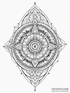 Tattoo sketch a subtle crown outline over a n... - эскиз тату (№1752662970_0, 16.07.2025 10:49) — Tatufoto.com