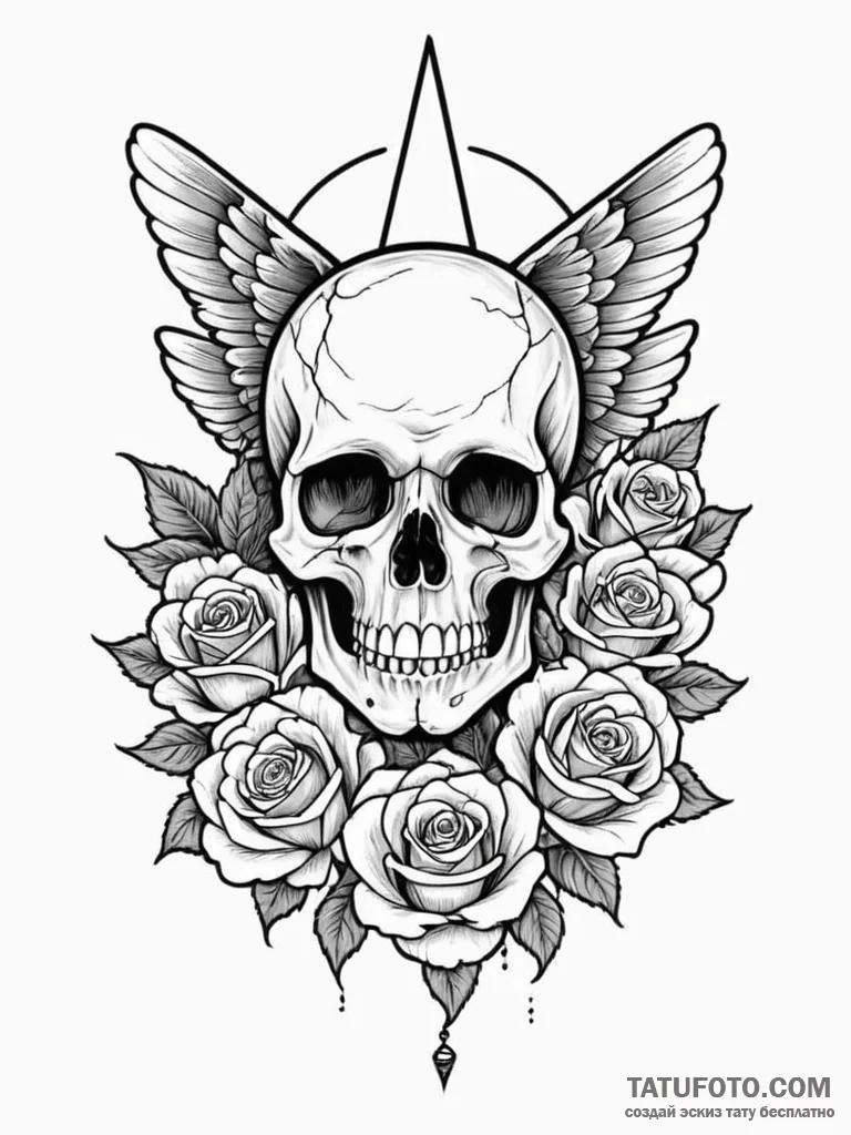 A neo-traditional tattoo of the main characte... - эскиз тату (№1752664568_0, 16.07.2025 11:16) — Tatufoto.com