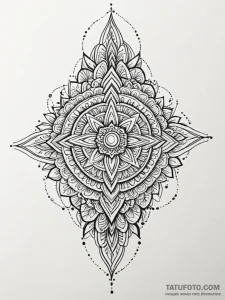 Tattoo design a detailed feather with every b... - эскиз тату (№1752664772_0, 16.07.2025 11:19) — Tatufoto.com