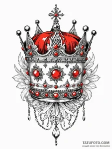 A linework tattoo of the imperial state crown... - эскиз тату (№1752666844_0, 16.07.2025 11:54) — Tatufoto.com