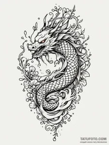 Tattoo design a tree whose roots are intertwi... - эскиз тату (№1752670548_0, 16.07.2025 12:55) — Tatufoto.com