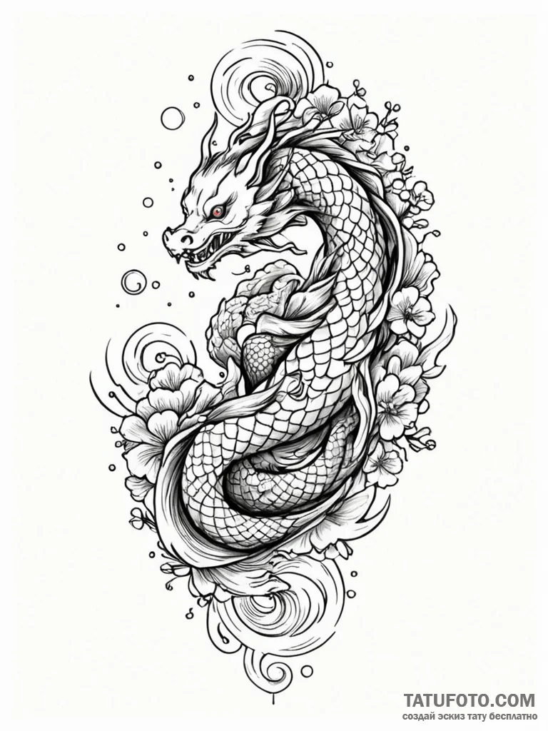 Tattoo sketch an abstract representation of s… — эскиз тату (№1752672250_0, 16.07.2025 13:24) — Tatufoto.com