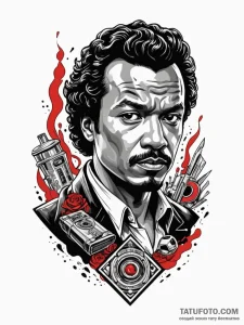 Neo-traditional tattoo of lando calrissian, c... - эскиз тату (№1752672562_0, 16.07.2025 13:29) — Tatufoto.com
