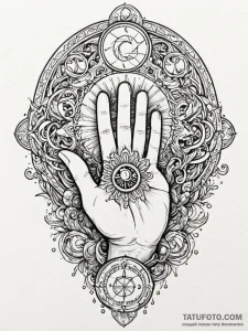 Tattoo sketch a sketch of a hand holding a gl... - эскиз тату (№1752674838_0, 16.07.2025 14:07) — Tatufoto.com