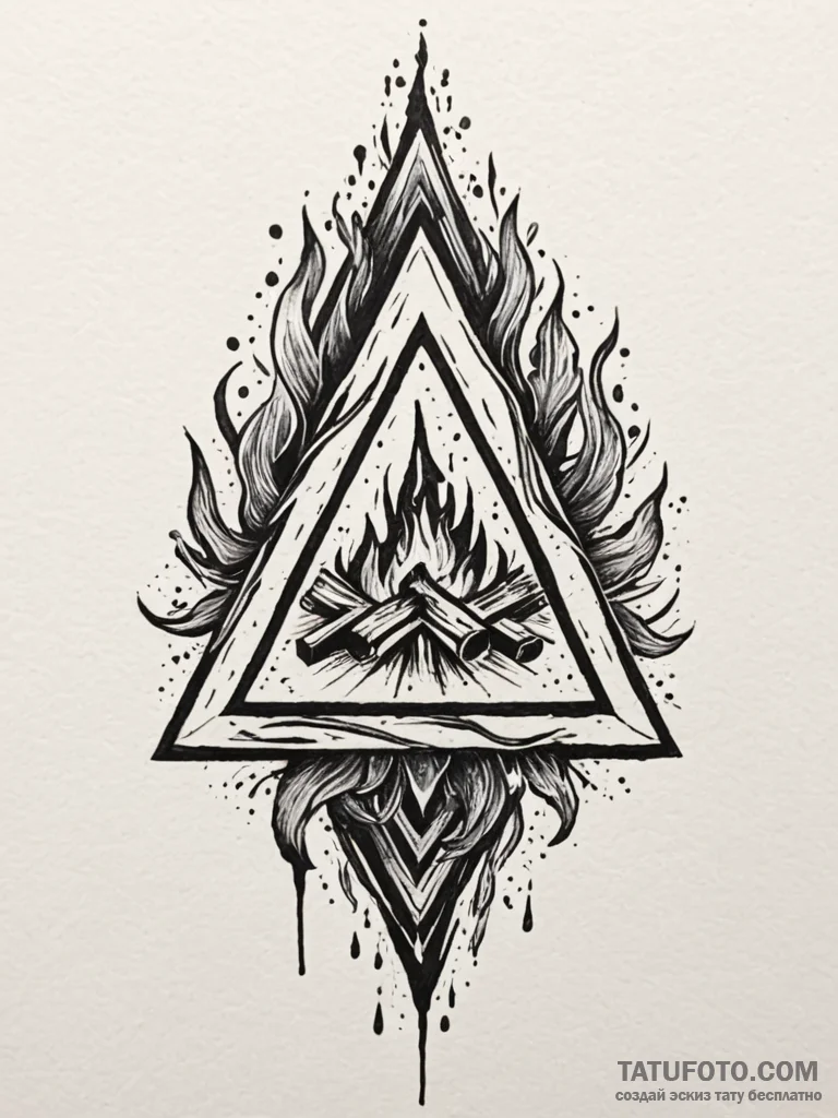 82. tattoo design: a "krada" rune integrated... - эскиз тату (№1752676272_0, 16.07.2025 14:31) — Tatufoto.com