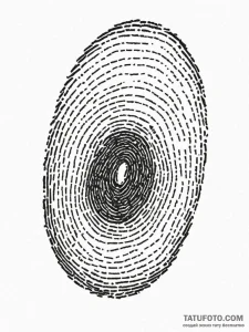 A close-up of a person's fingerprint., artist... - эскиз тату (№1752676747_0, 16.07.2025 14:39) — Tatufoto.com