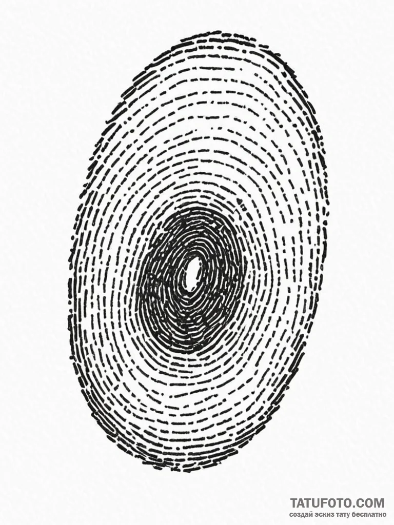 A close-up of a person’s fingerprint., artist… — эскиз тату (№1752676747_0, 16.07.2025 14:39) — Tatufoto.com
