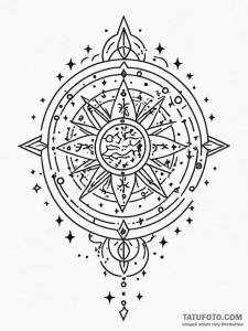 Tattoo design a zodiac glyph composed of tiny... - эскиз тату (№1752677972_0, 16.07.2025 14:59) — Tatufoto.com