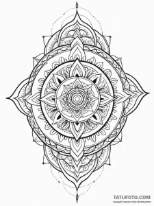 Tattoo design an abstract 'energy flow' betwe... - эскиз тату (№1752678507_0, 16.07.2025 15:08) — Tatufoto.com