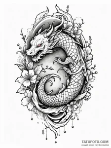 A neo-traditional tattoo of the leaf of lórie... - эскиз тату (№1752679048_0, 16.07.2025 15:17) — Tatufoto.com