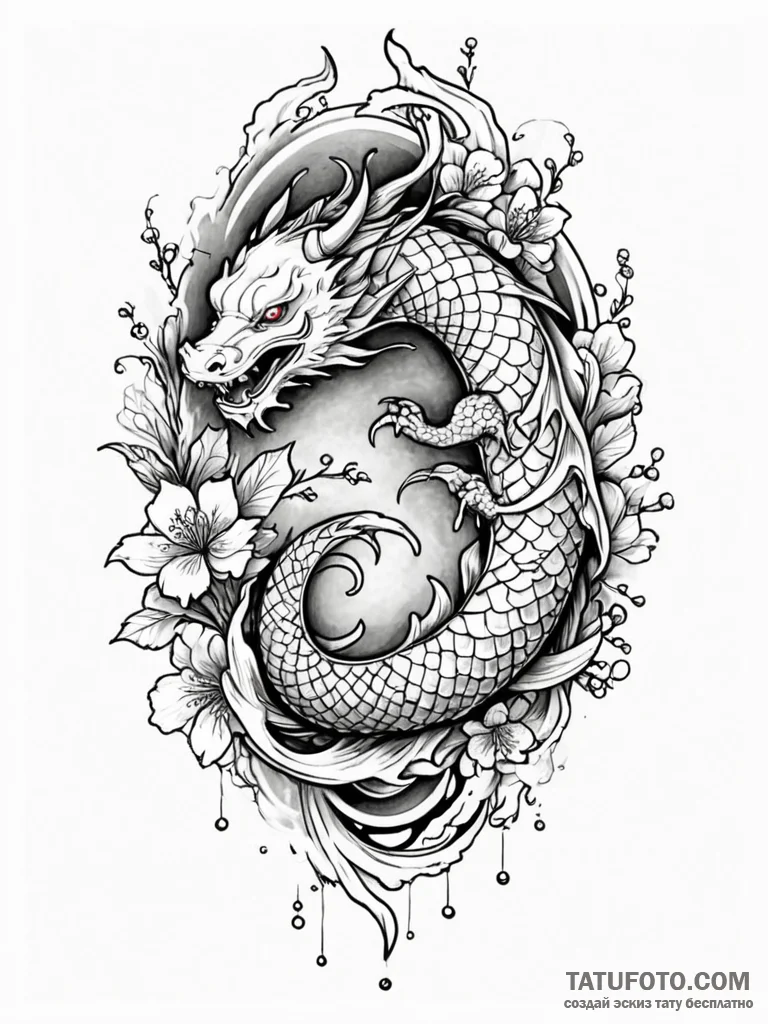 A neo-traditional tattoo of the leaf of lórie… — эскиз тату (№1752679048_0, 16.07.2025 15:17) — Tatufoto.com