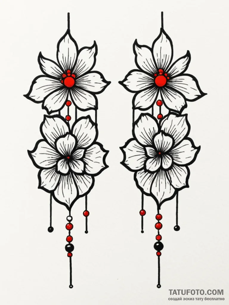 A neo-traditional tattoo of tanjiro's hanafud... - эскиз тату (№1752679515_0, 16.07.2025 15:25) — Tatufoto.com