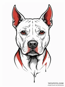 Pit bull terrier, tattoo sketch design, black... - эскиз тату (№1752680220_0, 16.07.2025 15:37) — Tatufoto.com