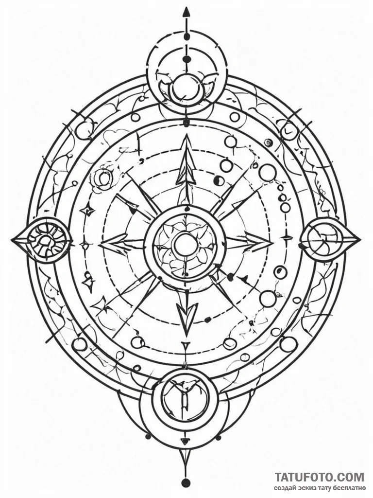 Tattoo design a geometric representation of t… — эскиз тату (№1752680772_0, 16.07.2025 15:46) — Tatufoto.com